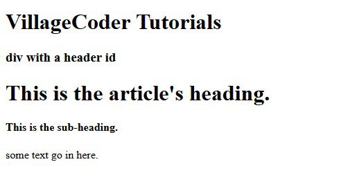 Using div as a container for a section