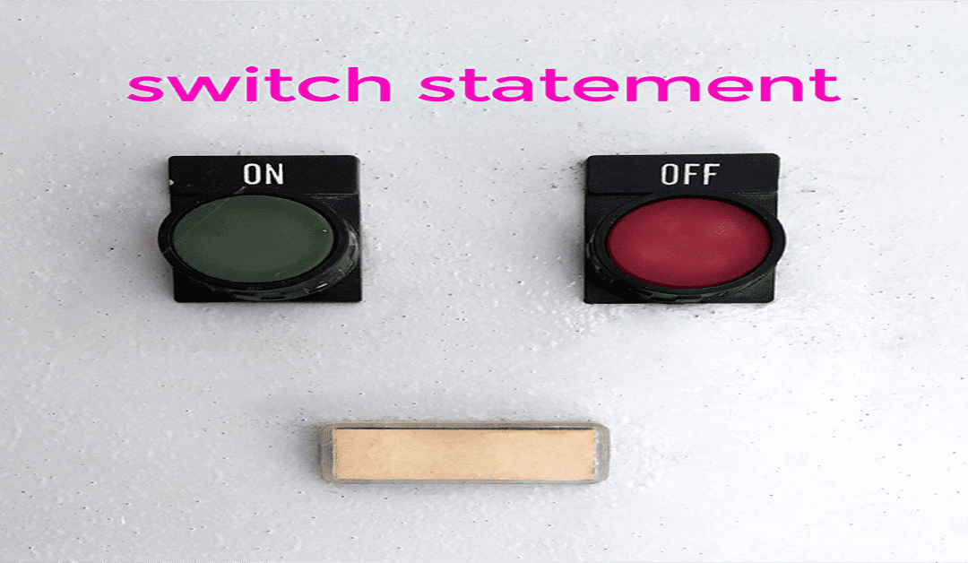 How to use the switch statement in Java