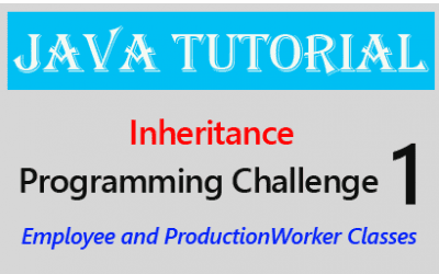 Inheritance – Programming Challenge 1