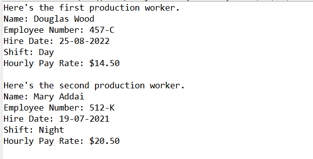 Java-Programming-Challenge-Employee-and-production-worker-classes-Output