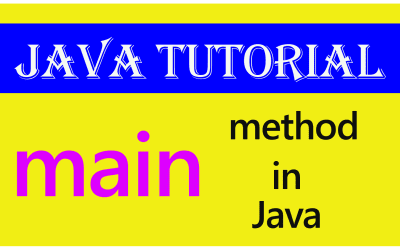 The main method in Java