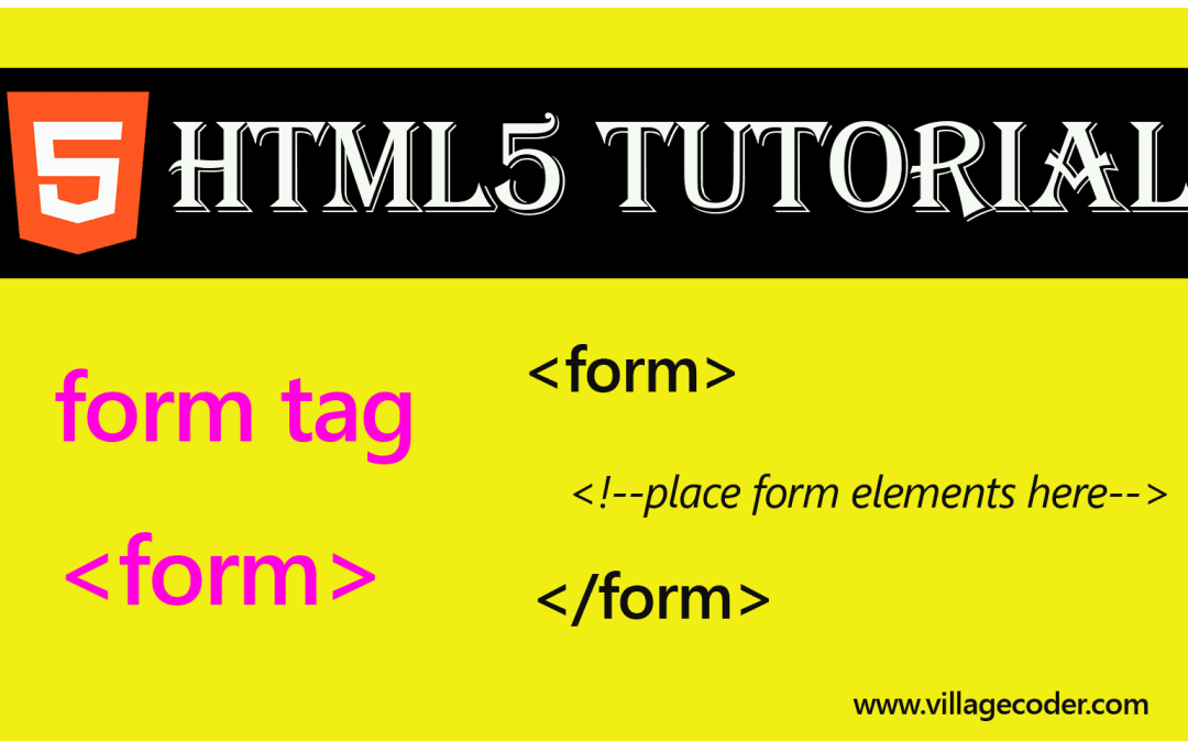 HTML form tag