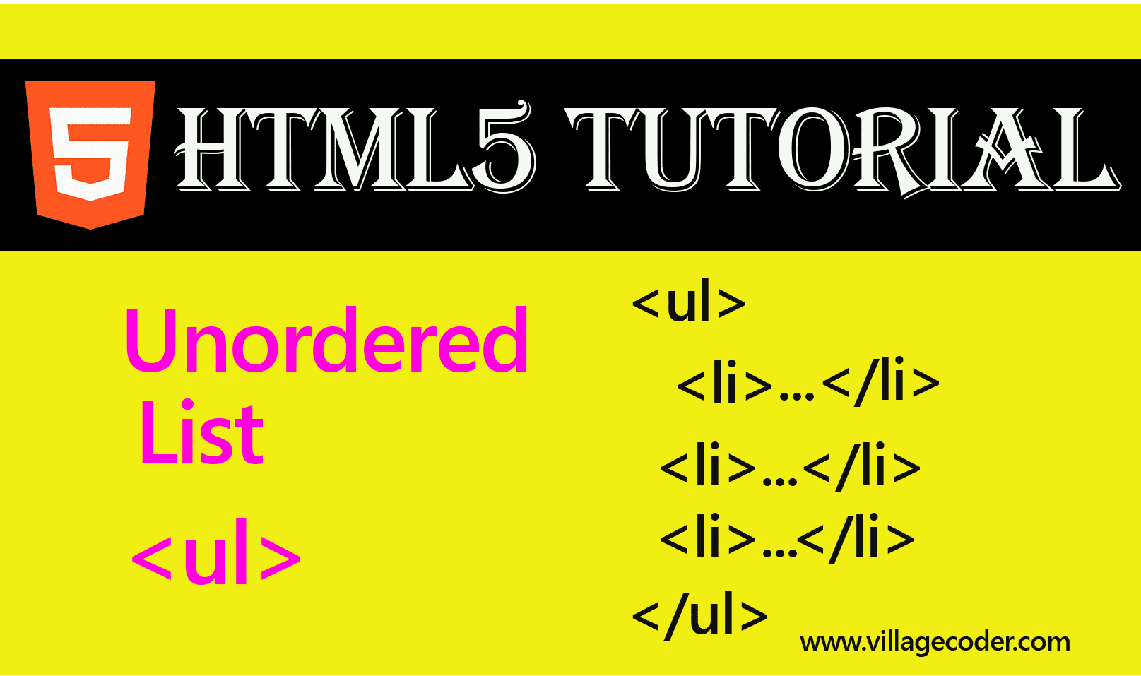 HTML5 - tag