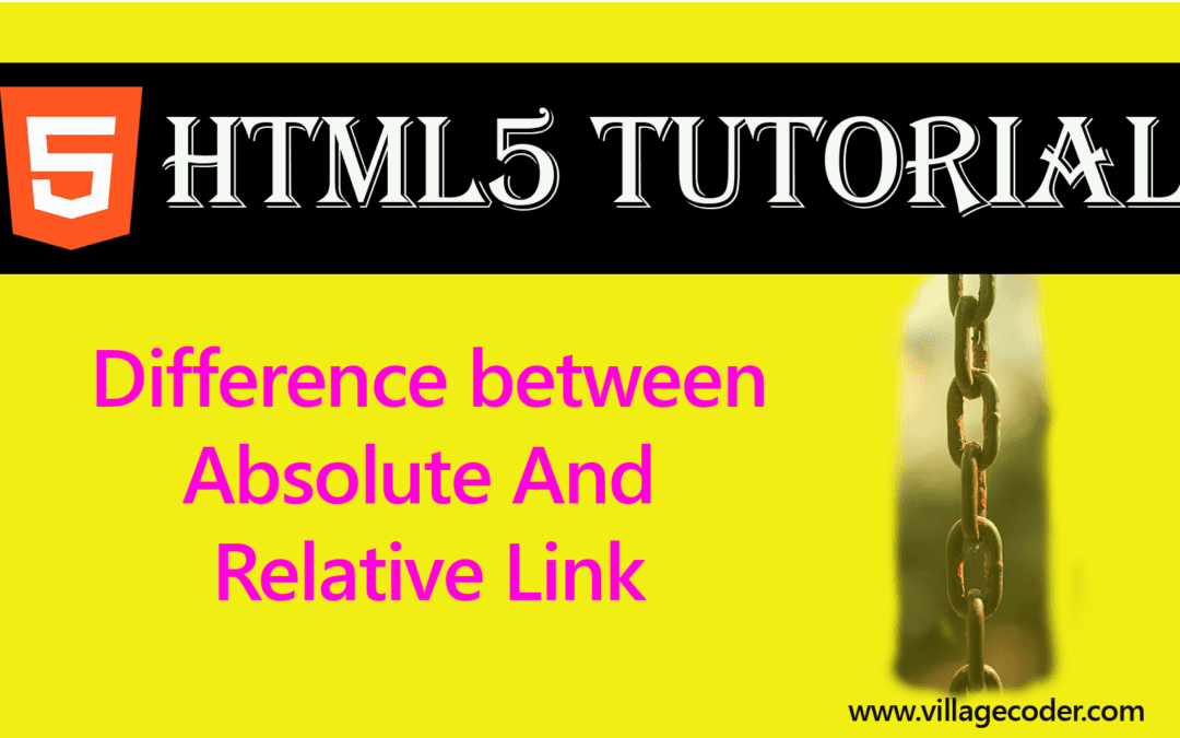 Difference Between Absolute and Relative References in HTML