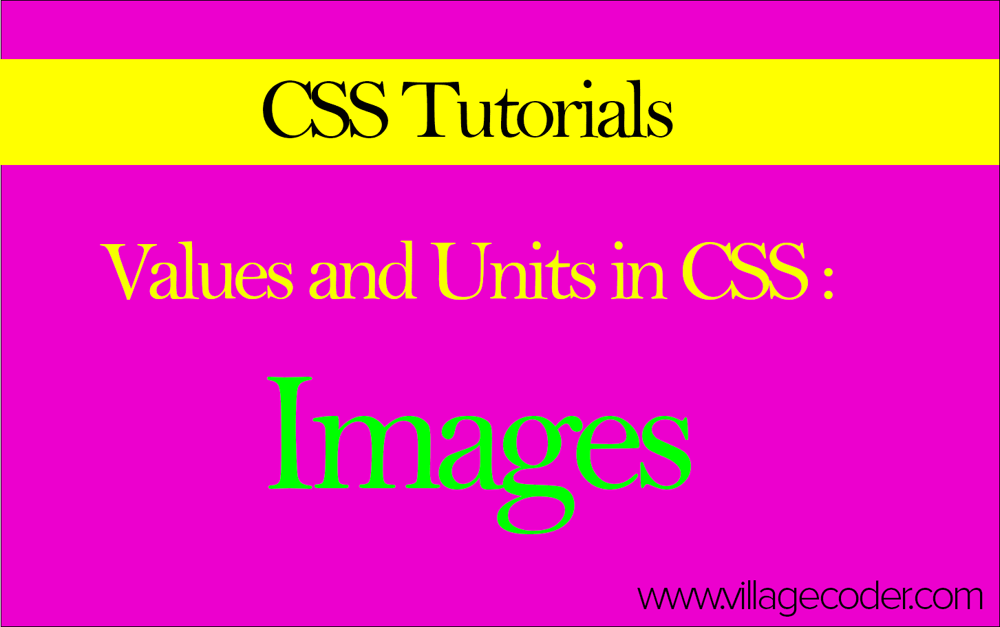 values and units in css - images