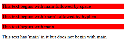 caret-equals selector output