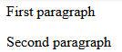 First Second Paragraph